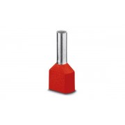 Кабельный наконечник AI-TWIN 2X 10 - 14 RD изолированный, двойной, сечение 10mm2, длина 14mm, красный (упак. 100шт.)