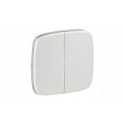 Valena Allure - Лицевая панель для двухклавишного выключателя, жемчуг