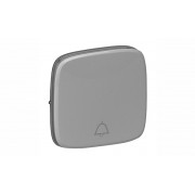 Valena Allure - Лицевая панель для кнопочного выключателя, с символом "звонок", алюминий